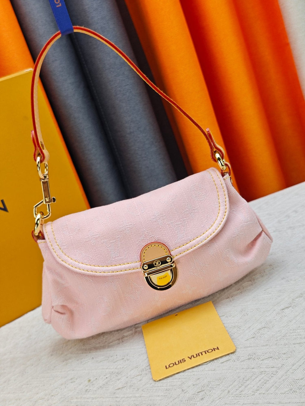 Louis Vuitton Pink Monogram Flap Shoulder Bag — hero