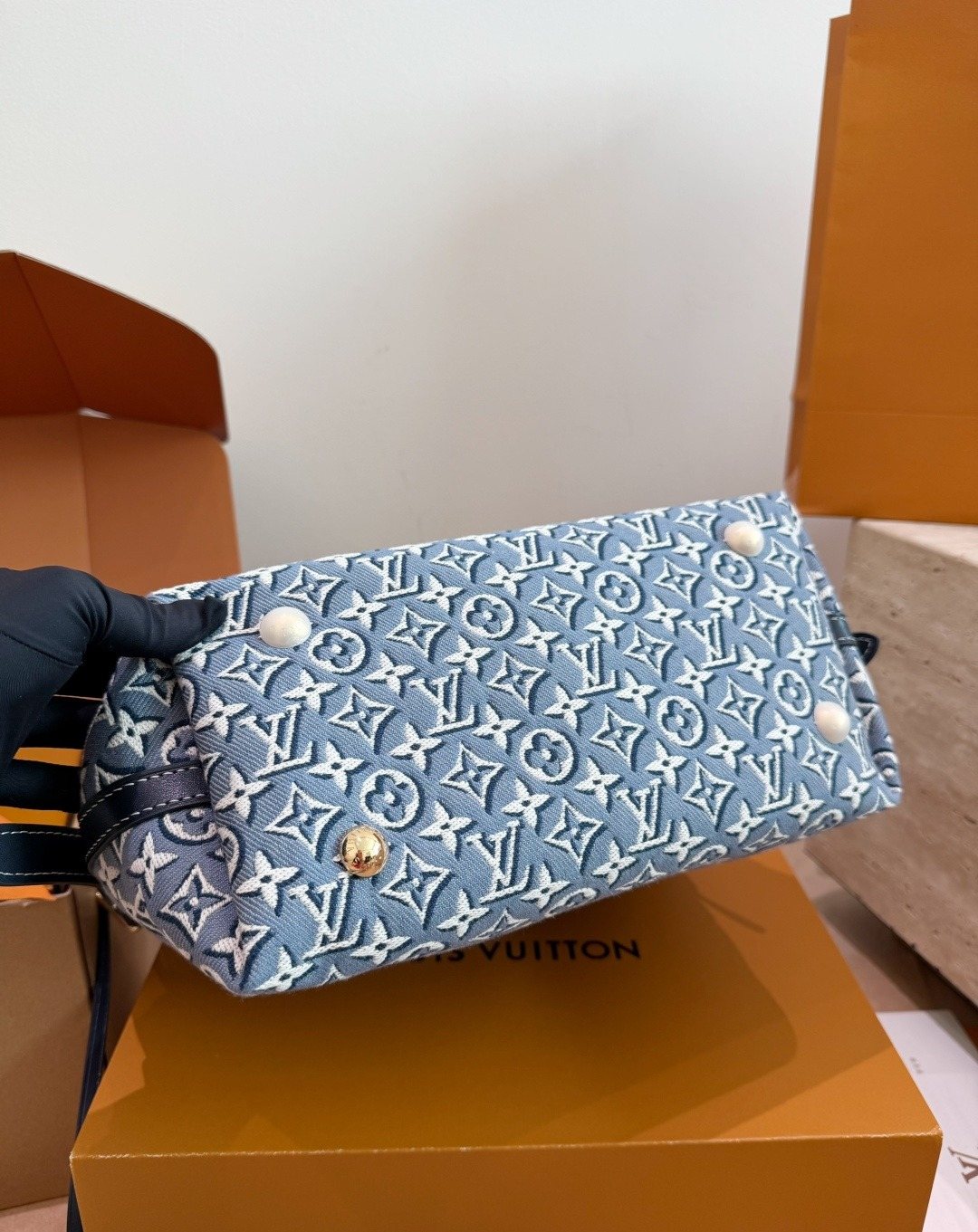 Louis Vuitton Carryall Monogram Jacquard Shoulder Bag — detail