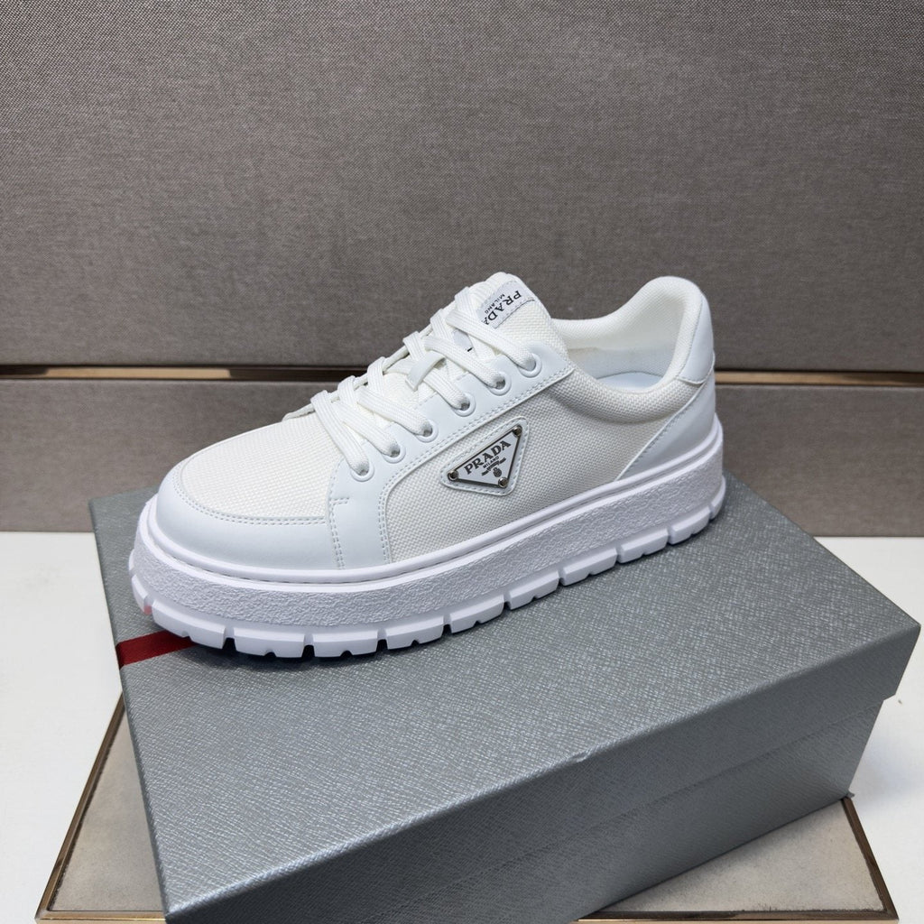 Prada Men's Paneled Low-Top Sneakers — hero