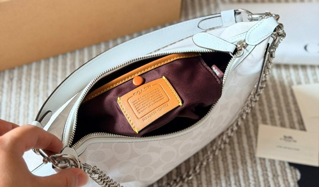 Coach Juliet Tonal Monogram Hobo Shoulder Bag — detail