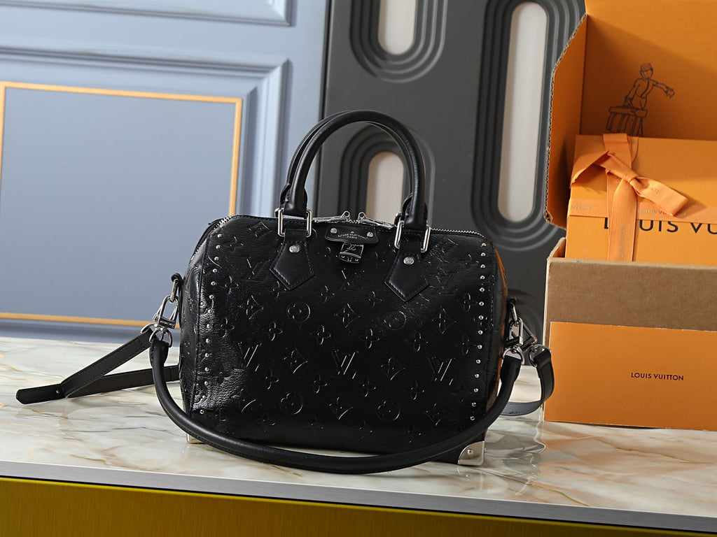 Louis Vuitton Speedy Trunk Embossed Monogram Satchel — hero