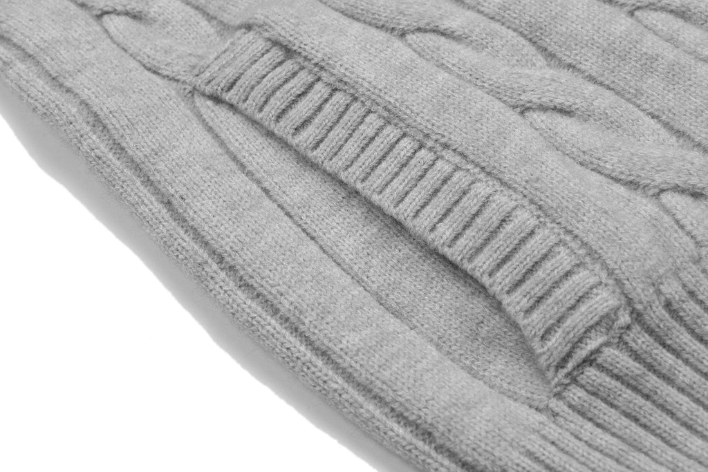 Test2-Ralph Lauren Cable-Knit Quarter-Zip Sweater — detail