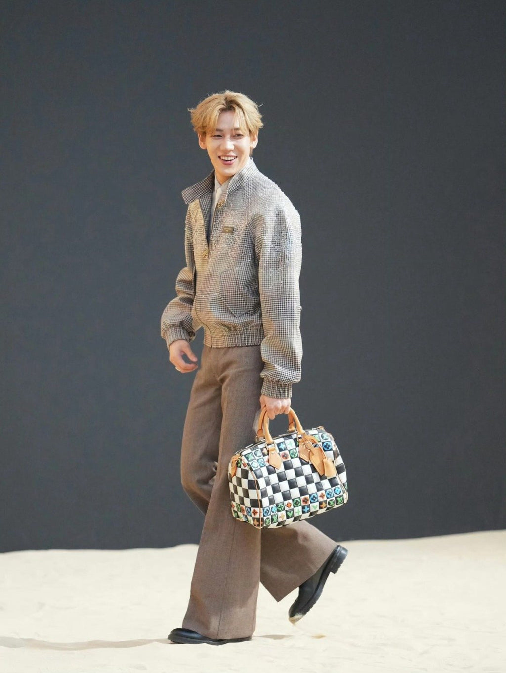 Louis Vuitton Multicolor Checker Barrel Bag — model