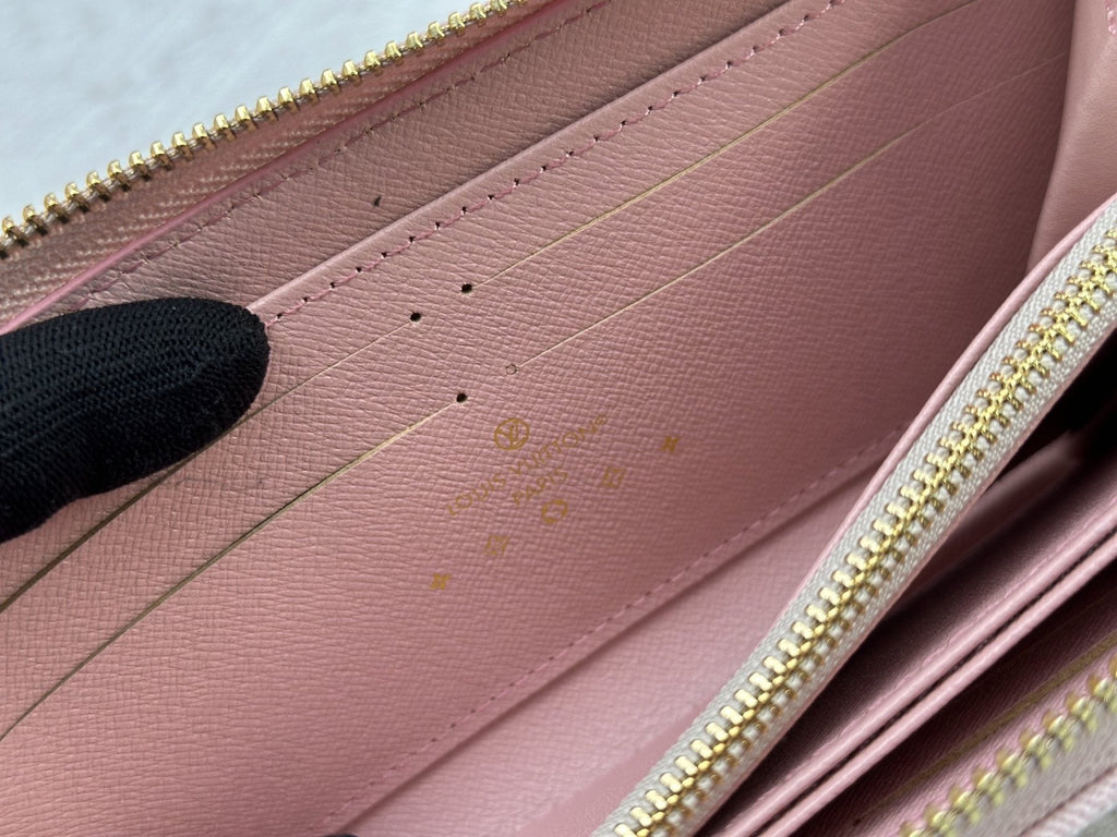 Louis Vuitton Zippy Monogram Denim Wallet — front