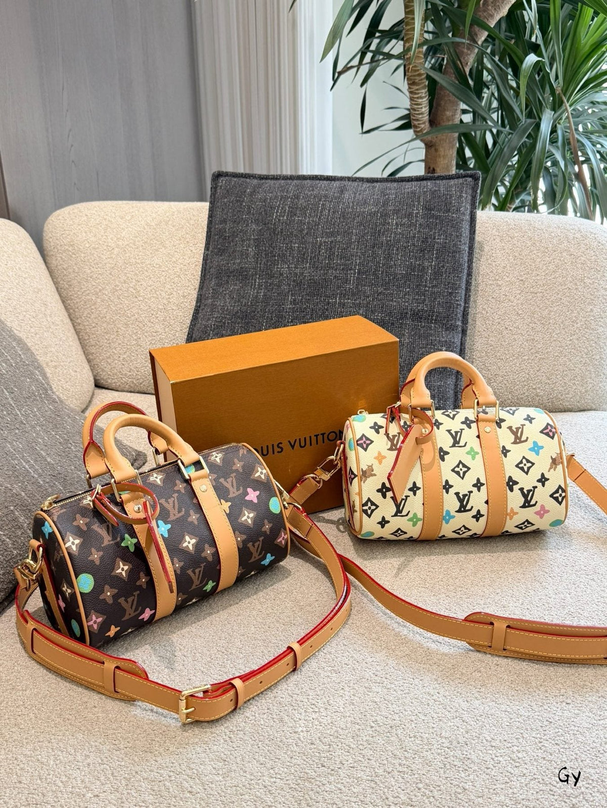 Louis Vuitton Keepall Monogram Multicolore Barrel Bag — comparison