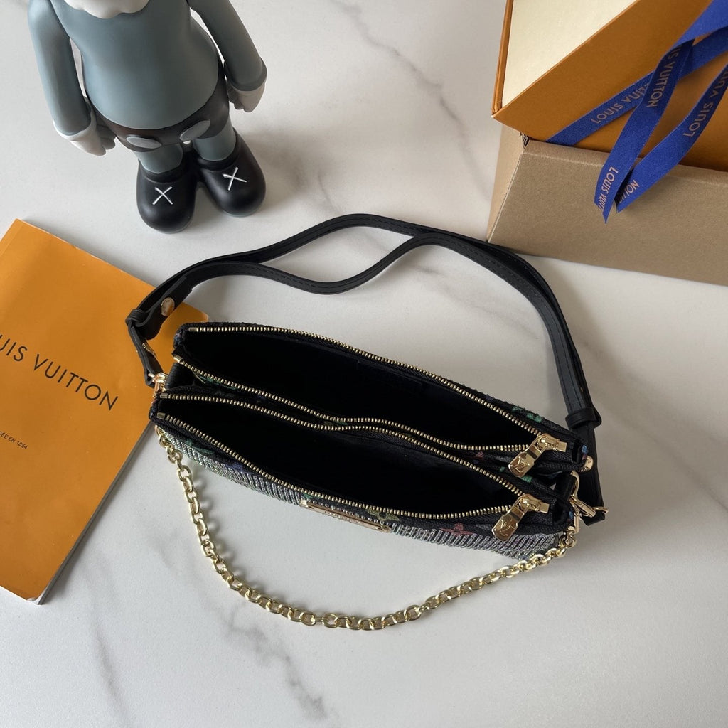 Louis Vuitton Liv Pochette Embellished Shoulder Bag — detail
