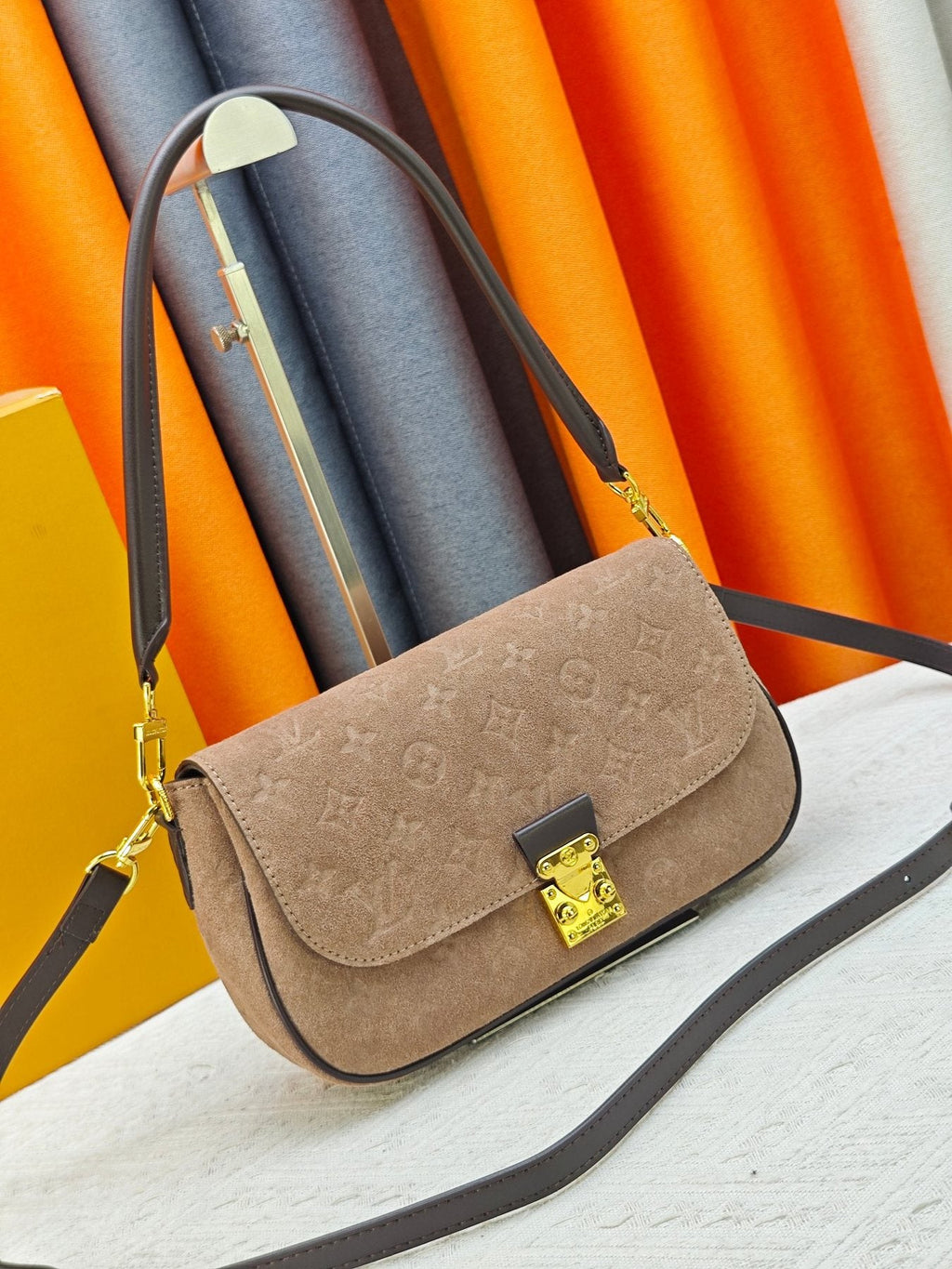 Louis Vuitton Pochette Métis Soft Monogram Empreinte Crossbody Bag — front