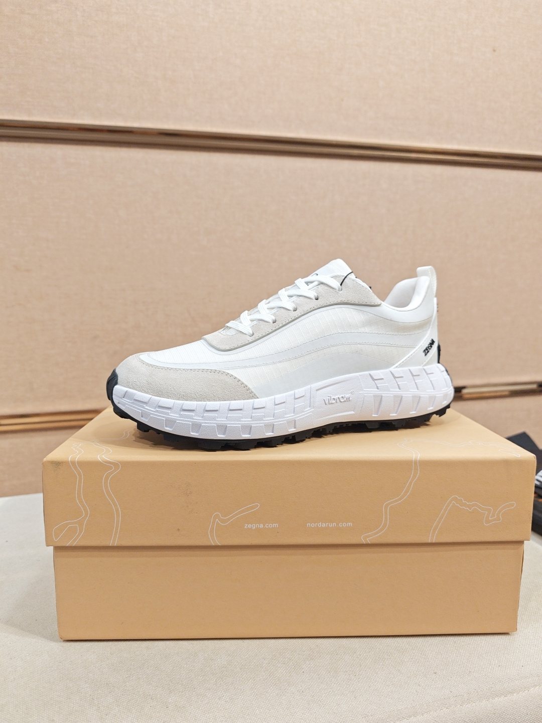ZEGNA Paneled Low-Top Sneakers — front