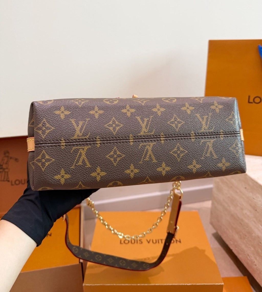 Louis Vuitton Carryall BB Monogram Shoulder Bag — detail