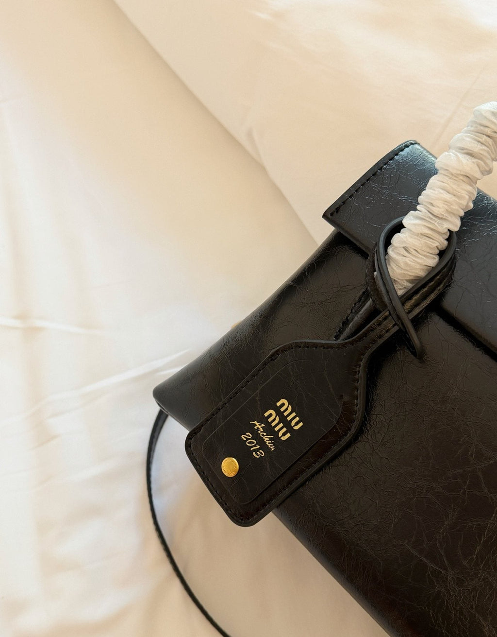 Miu Miu Solitaire Flap Handbag — detail