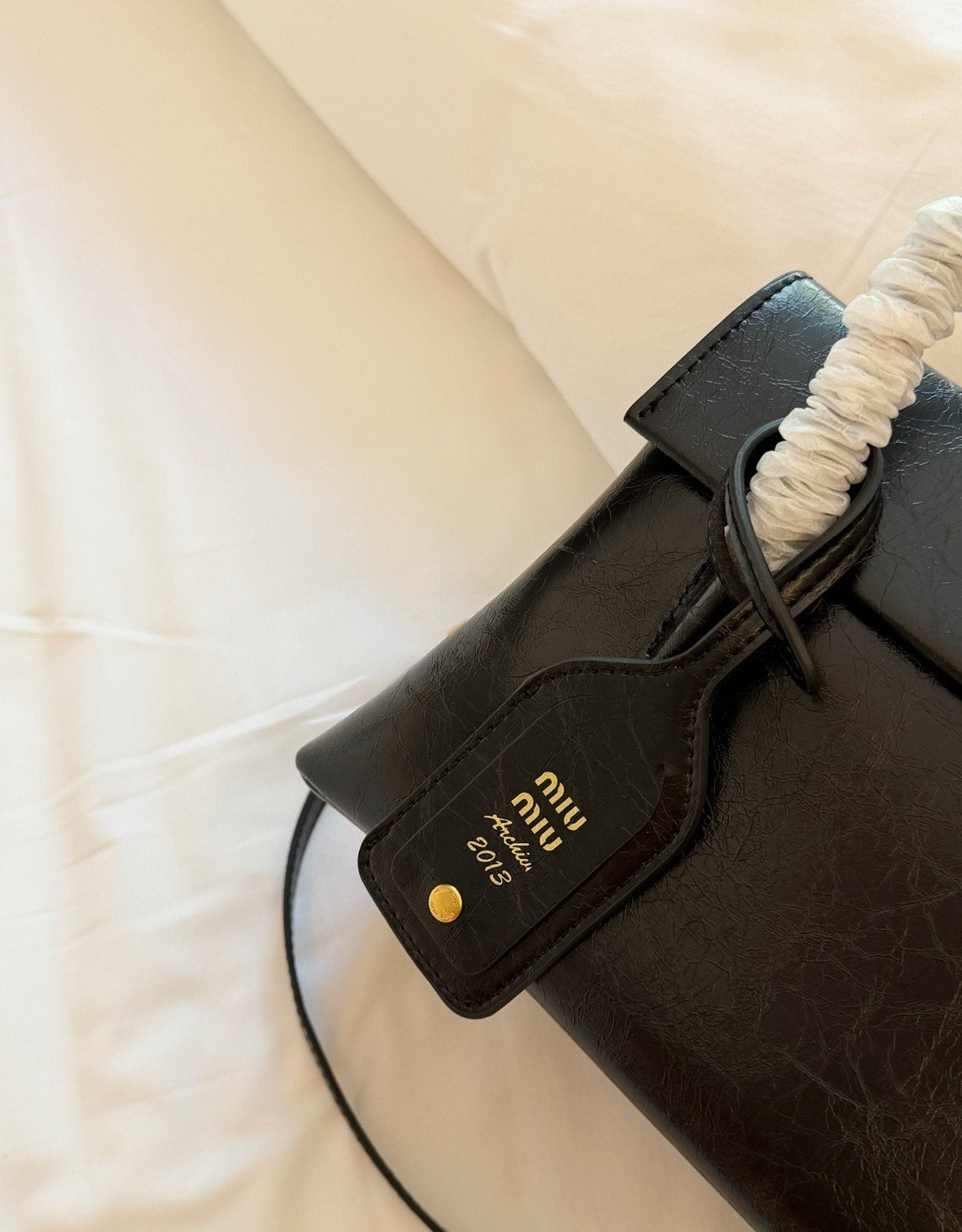 Miu Miu Solitaire Flap Handbag — detail