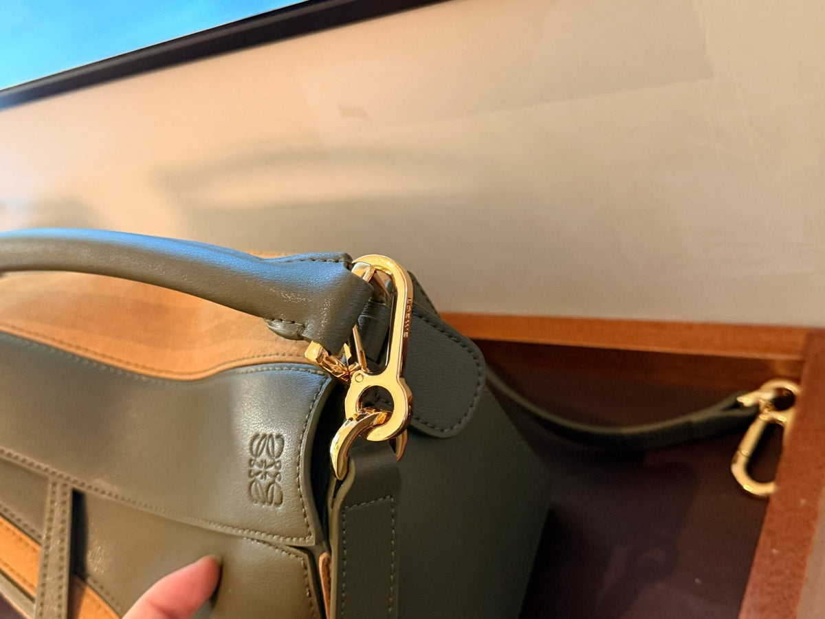 Loewe Puzzle Top-Handle Shoulder Bag — detail