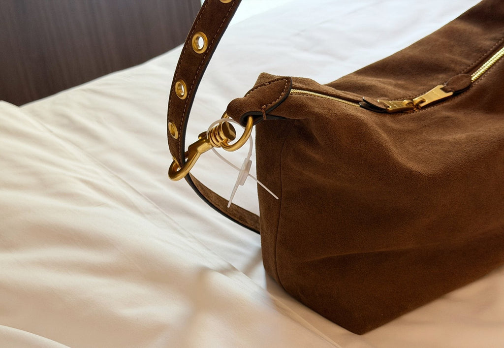 Miu Miu Soft Rectangular Zip-Top Shoulder Bag — detail