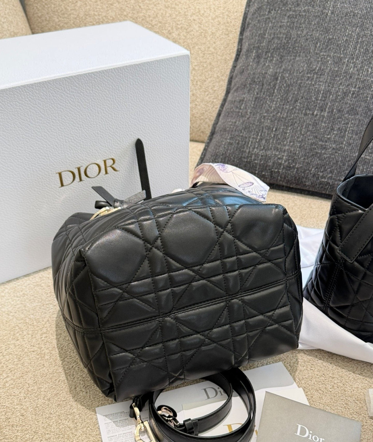 Dior Toujours Upright Quilted Handbag — detail