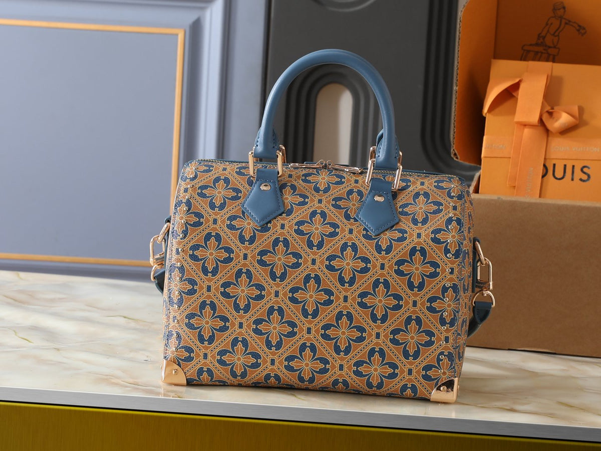 Louis Vuitton Speedy Millefleurs Floral Top-Handle Bag — back