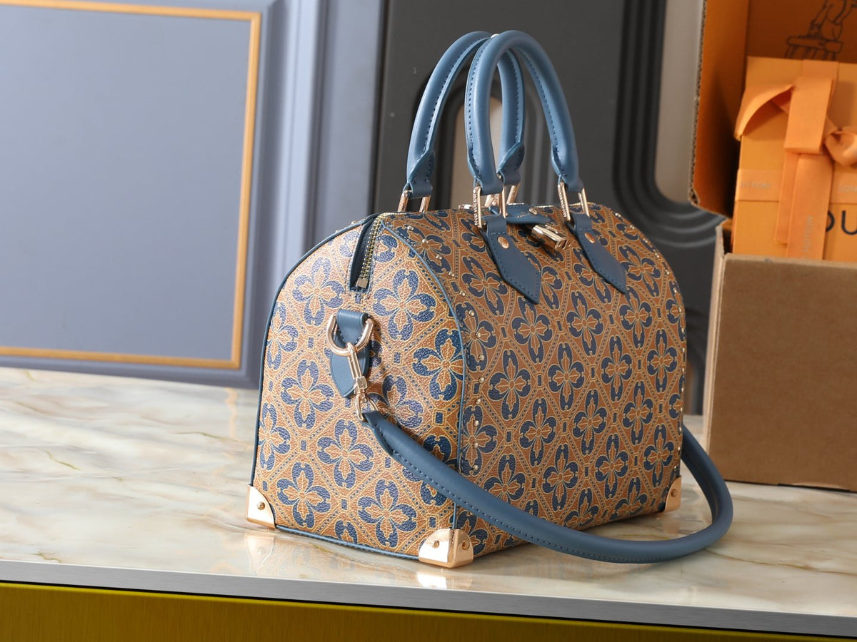 Louis Vuitton Speedy Millefleurs Floral Top-Handle Bag — side