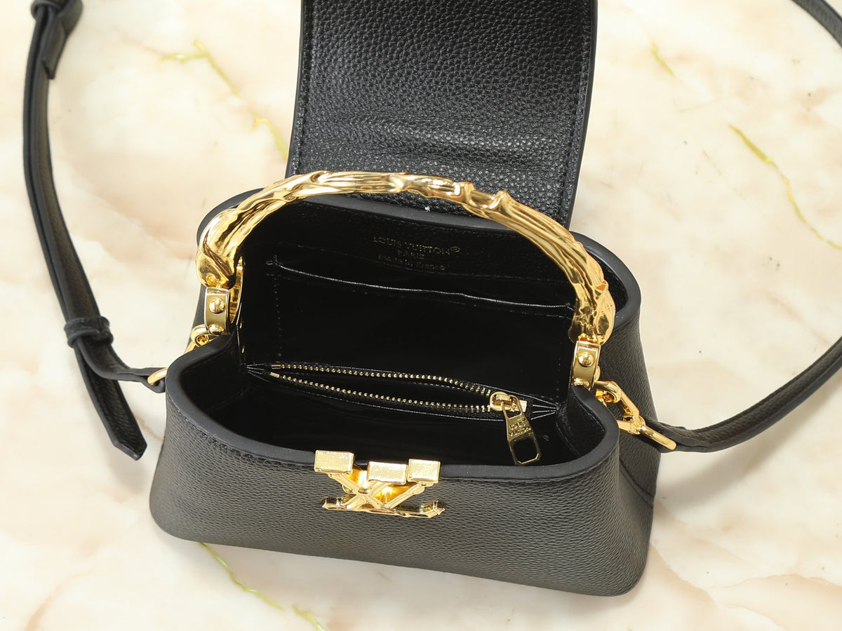 Louis Vuitton Capucines Acanto Sculpted-Handle Bag — detail