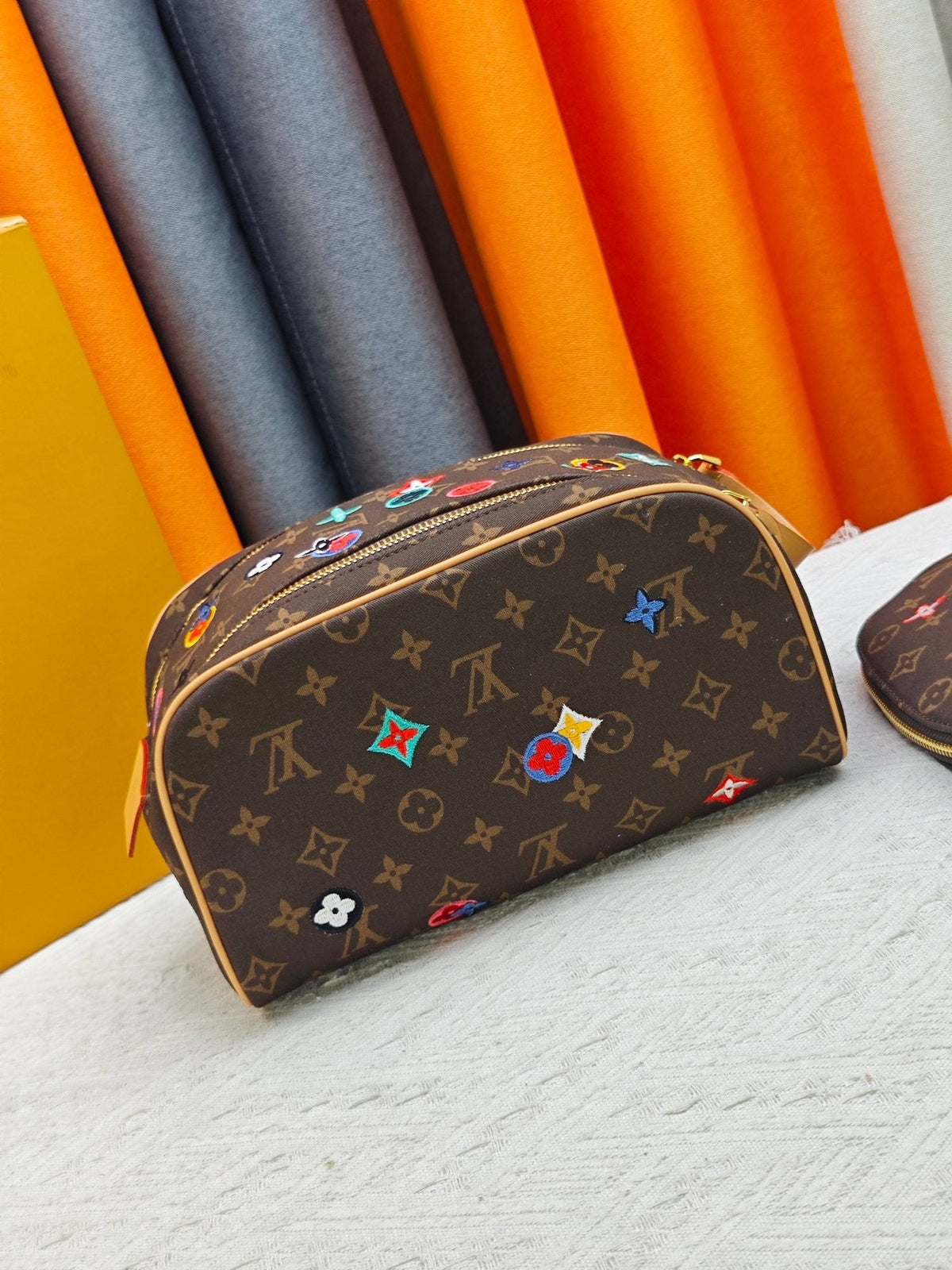 Louis Vuitton Multicolor Embroidered Monogram Zip Pouch — hero