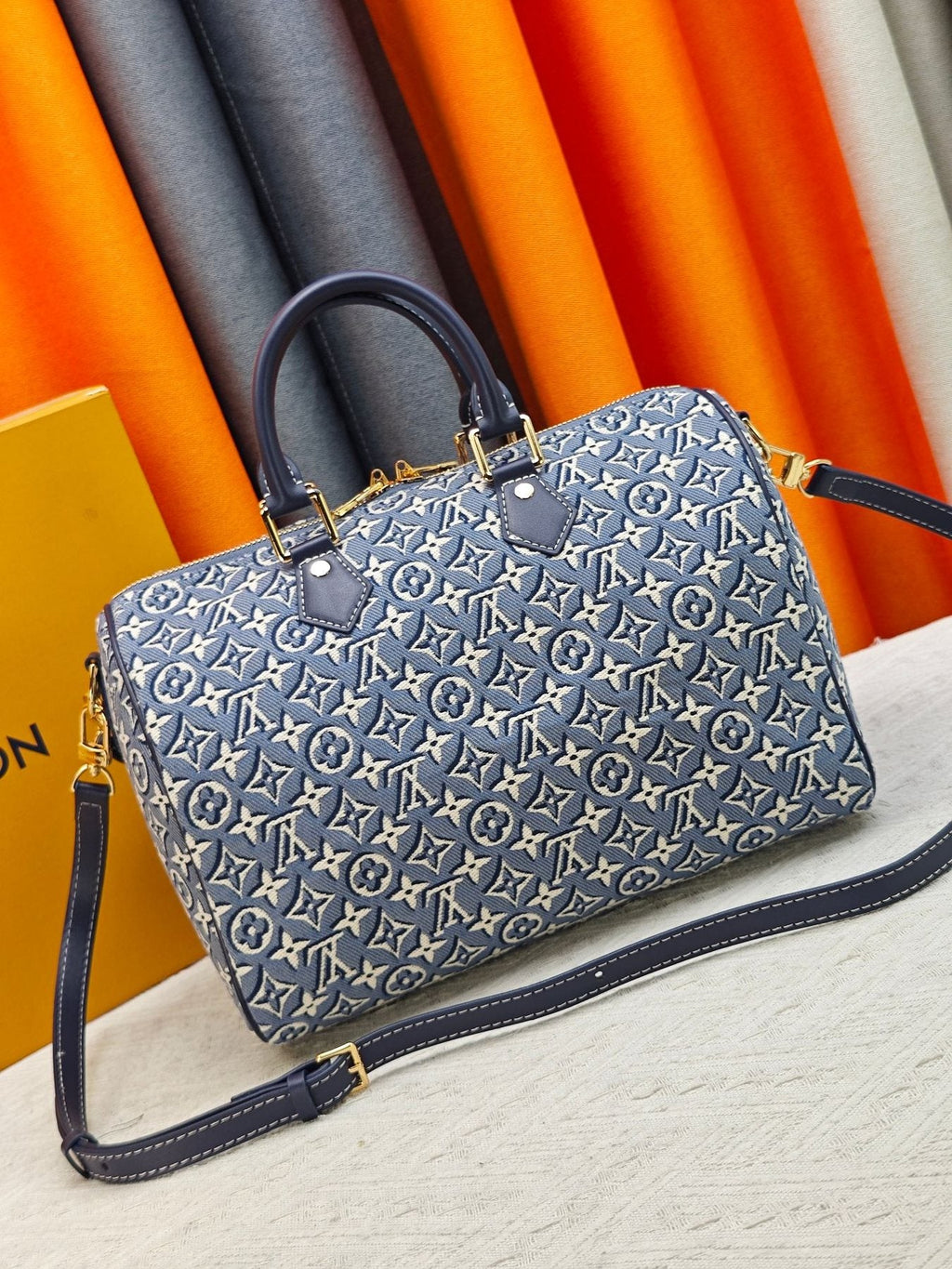 Louis Vuitton Speedy Soft Monogram Jacquard Handbag — back